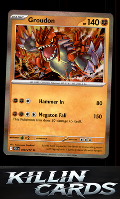 Groudon 108/217 Pokemon Rare ME: Ascended Heroes Card NM