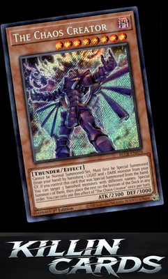 1st Edition The Chaos Creator BLCR-EN070 YuGiOh Secret Rare Battles of Legend: C