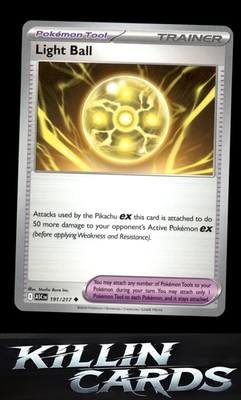 Light Ball 191/217 Pokemon Uncommon ME: Ascended Heroes Card NM