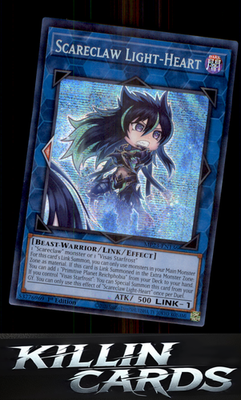 1st Edition Scareclaw Light-Heart MP23-EN136 YuGiOh Prismatic Secret Rare 25th A