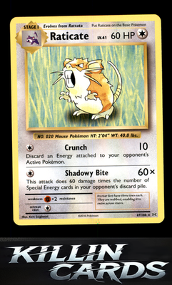 Raticate 67/108 Pokemon Rare XY - Evolutions Card NM