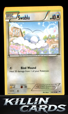 Swablu 124/162 Pokemon Common XY - BREAKthrough Card NM