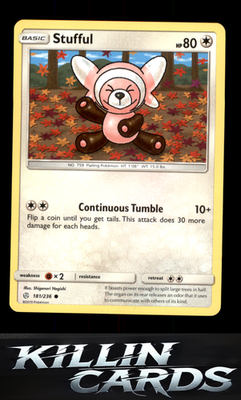 Stufful 181/236 Pokemon Common SM - Cosmic Eclipse Card NM