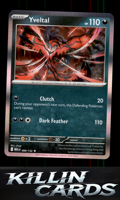 Yveltal 088/132 Pokemon Rare ME01: Mega Evolution Card NM