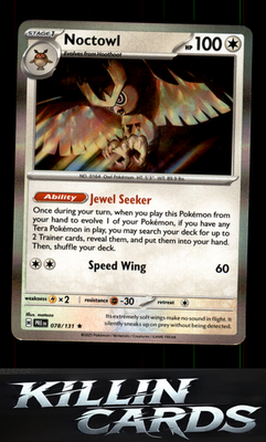 Noctowl 078/131 Pokemon Rare SV: Prismatic Evolutions Card NM