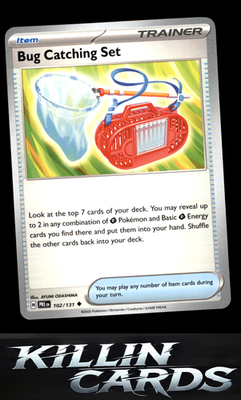 Bug Catching Set 102/131 Pokemon Uncommon SV: Prismatic Evolutions Card NM