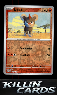Reverse Holofoil Litleo 015/131 Pokemon Common SV: Prismatic Evolutions Card NM