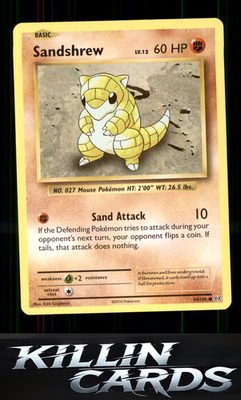 Sandshrew 54/108 Pokemon Common XY - Evolutions Card NM