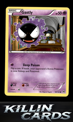 Gastly 58/162 Pokemon Common XY - BREAKthrough Card LP