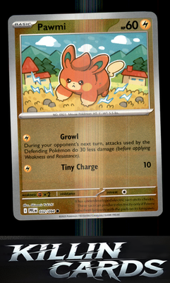Reverse Holofoil Pawmi 032/094 Pokemon Common ME02: Phantasmal Flames Card NM