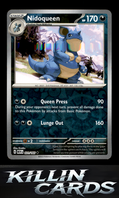 Reverse Holofoil Nidoqueen 031/165 Pokemon Uncommon SV: Scarlet & Violet 151 Car