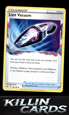 Lost Vacuum 162/196 Pokemon Uncommon SWSH11: Lost Origin Card NM