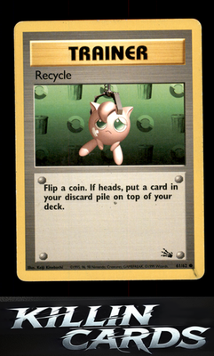 Recycle 61/62 Pokemon Common Fossil Card LP