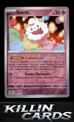 Reverse Holofoil Swirlix 089/167 Pokemon Common SV06: Twilight Masquerade Card N