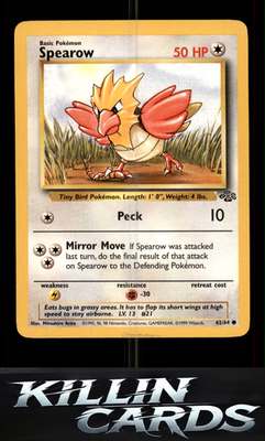 Spearow 62/64 Pokemon Common Jungle Card LP