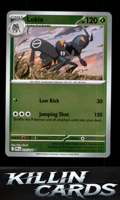 Reverse Holofoil Lokix 010/094 Pokemon Uncommon ME02: Phantasmal Flames Card NM
