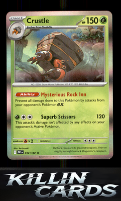 Crustle - 012/182 012/182 Pokemon Rare SV10: Destined Rivals Card NM