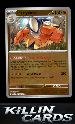 Reverse Holofoil Hariyama 073/132 Pokemon Rare ME01: Mega Evolution Card NM