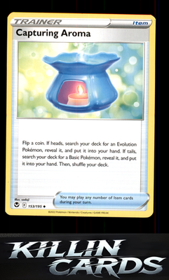 Capturing Aroma 153/195 Pokemon Uncommon SWSH12: Silver Tempest Card NM
