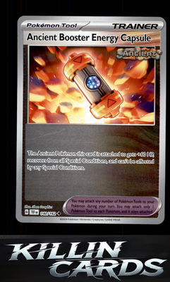 Reverse Holofoil Ancient Booster Energy Capsule 140/162 Pokemon Uncommon SV05: T