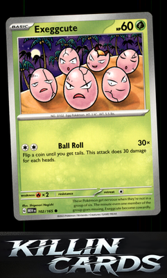 Exeggcute 102/165 Pokemon Common SV: Scarlet & Violet 151 Card NM
