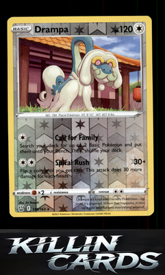 Reverse Holofoil Drampa 119/163 Pokemon Rare SWSH05: Battle Styles Card NM