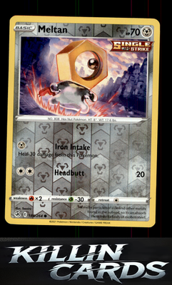 Reverse Holofoil Meltan 188/264 Pokemon Common SWSH08: Fusion Strike Card NM