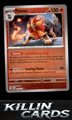 Reverse Holofoil Pyroar 024/132 Pokemon Uncommon ME01: Mega Evolution Card NM