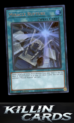 1st Edition Miracle Rupture BLC1-EN025 YuGiOh Ultra Rare Battles of Legend: Chap