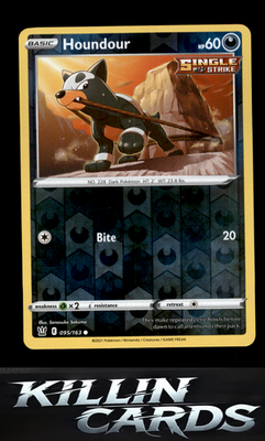Reverse Holofoil Houndour 095/163 Pokemon Common SWSH05: Battle Styles Card NM