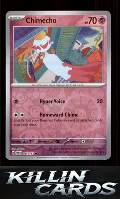Reverse Holofoil Chimecho - 085/167 085/167 Pokemon Common SV06: Twilight Masque