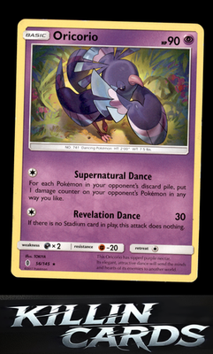 Oricorio (56) 56/145 Pokemon Rare SM - Guardians Rising Card LP