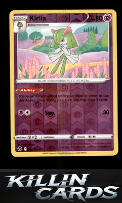 Reverse Holofoil Kirlia 068/195 Pokemon Uncommon SWSH12: Silver Tempest Card NM