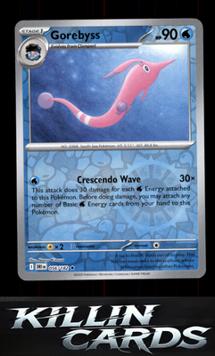 Reverse Holofoil Gorebyss 056/182 Pokemon Rare SV10: Destined Rivals Card NM