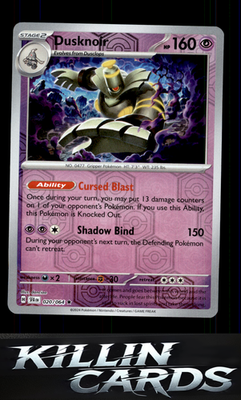 Reverse Holofoil Dusknoir - 020/064 020/064 Pokemon Rare SV: Shrouded Fable Card
