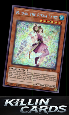 1st Edition Mudan the Rikka Fairy SESL-EN017 YuGiOh Secret Rare Secret Slayers C