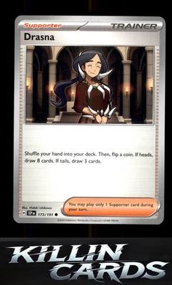 Drasna - 173/191 173/191 Pokemon Common SV08: Surging Sparks Card NM