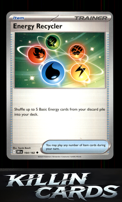 Energy Recycler 164/182 Pokemon Uncommon SV10: Destined Rivals Card NM