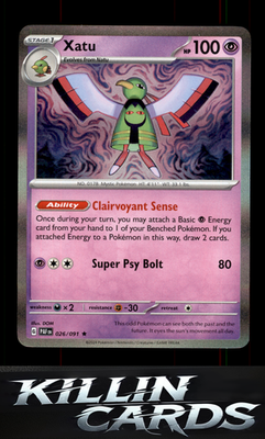 Xatu - 026/091 026/091 Pokemon Rare SV: Paldean Fates Card NM