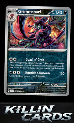 Reverse Holofoil Grimmsnarl 096/142 Pokemon Rare SV07: Stellar Crown Card NM