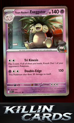 Team Rocket's Exeggutor 078/217 Pokemon Rare ME: Ascended Heroes Card NM