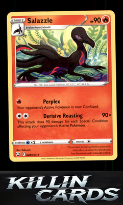 Salazzle 028/163 Pokemon Rare SWSH05: Battle Styles Card NM