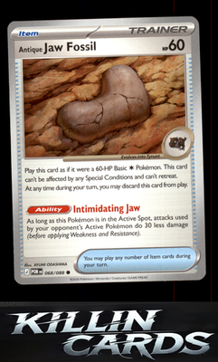 Antique Jaw Fossil 068/088 Pokemon Common ME03: Perfect Order Card NM