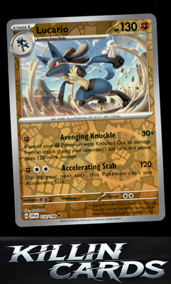 Reverse Holofoil Lucario - 114/198 114/198 Pokemon Uncommon SV01: Scarlet & Viol