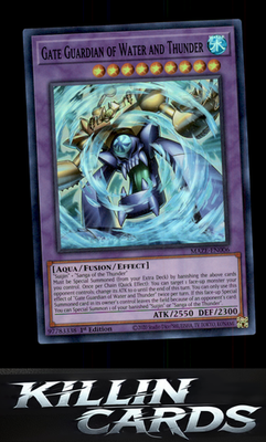 Gate Guardian of Water and Thunder MAZE-EN006 YuGiOh Super Rare Maze of Memories