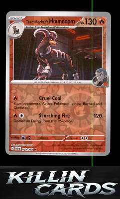 Reverse Holofoil Team Rocket's Houndoom - 038/182 038/182 Uncommon SV10: Destine