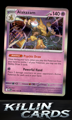 Alakazam 056/132 Pokemon Rare ME01: Mega Evolution Card NM