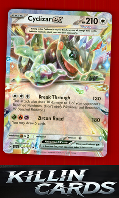 Cyclizar ex - 159/191 159/191 Pokemon Double Rare SV08: Surging Sparks Card NM