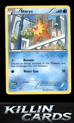 Staryu 23/99 Pokemon Common Next Destinies Card LP