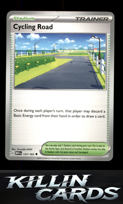 Cycling Road 157/165 Pokemon Uncommon SV: Scarlet & Violet 151 Card NM